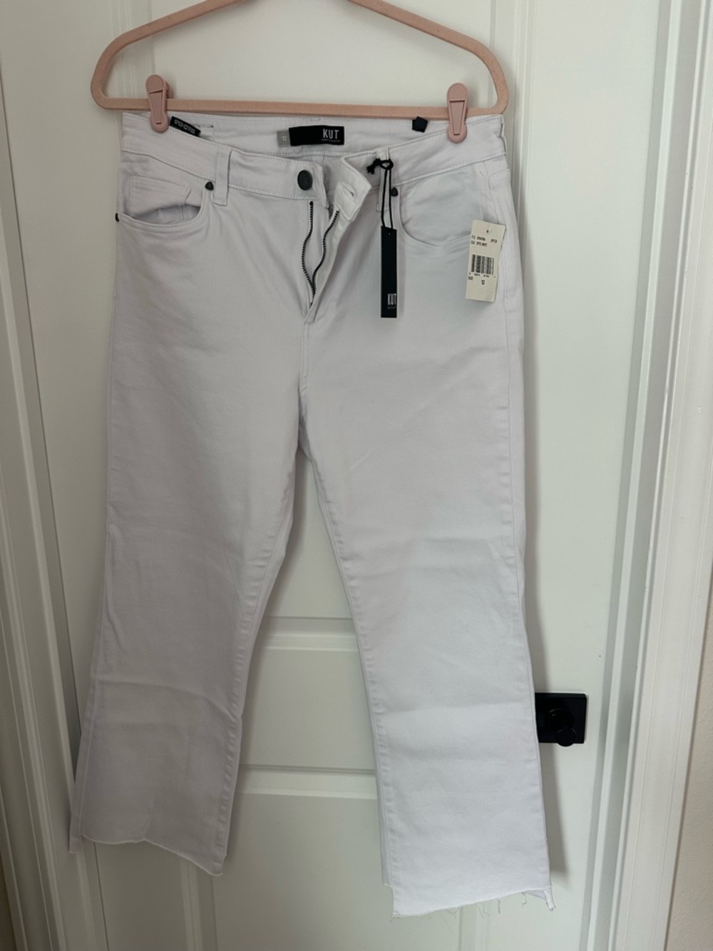 KUT Kelsey high rise ankle flare jeans